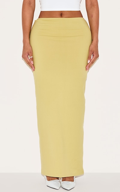 Shape Jupe longue en Sculpt vert olive à short gainant intégré