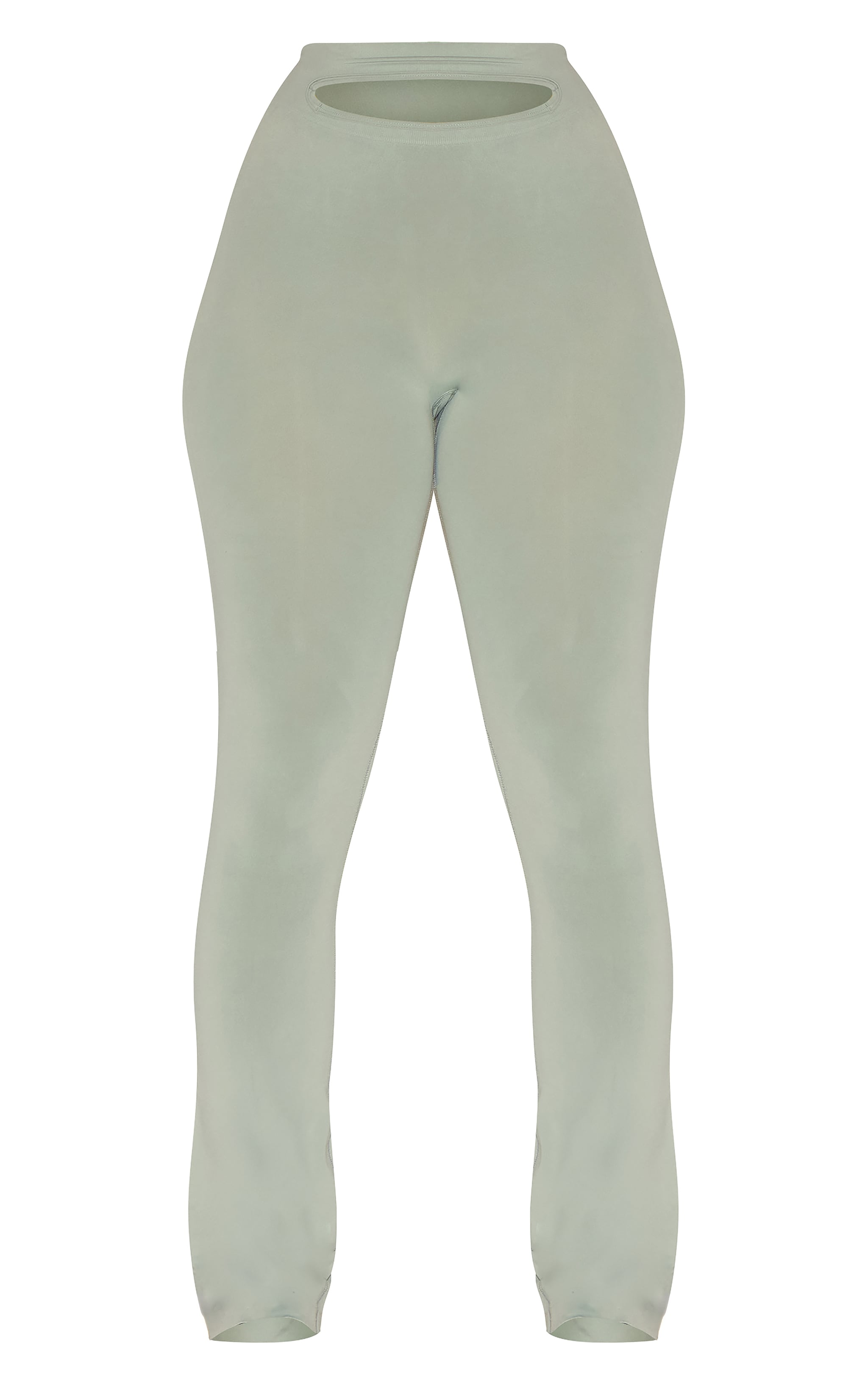 Shape Sage Green Soft Seamless Cut Out Flare Pants image 5