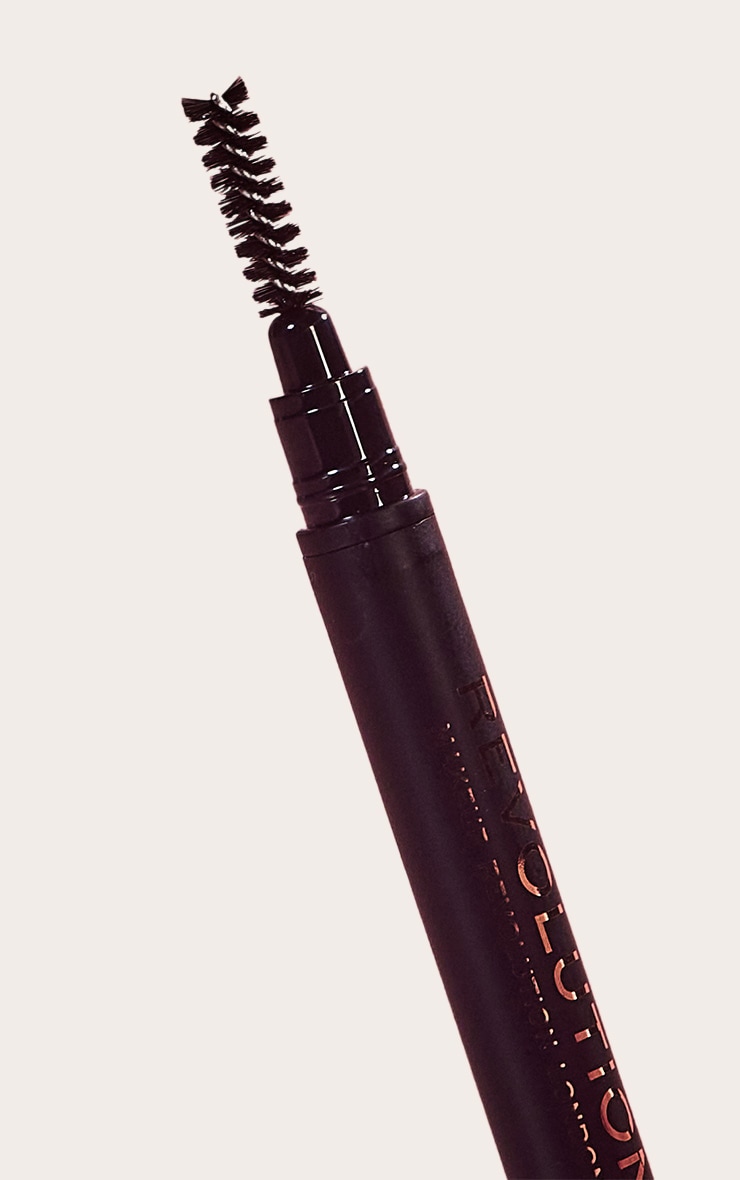Makeup Revolution Crayon duo Brow Definer Medium Brown image 4
