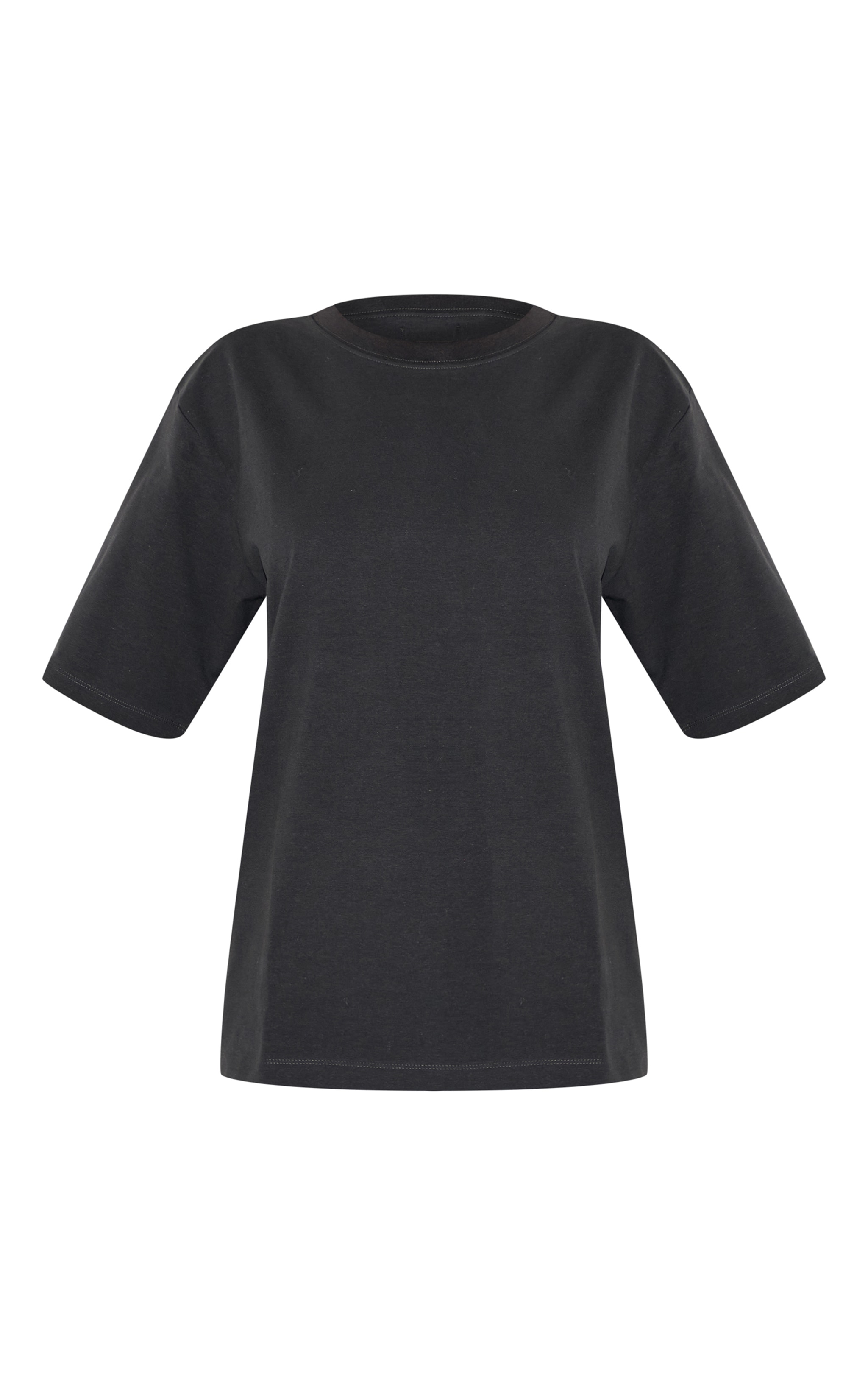 Black Premium Cotton Oversized T-shirt image 5