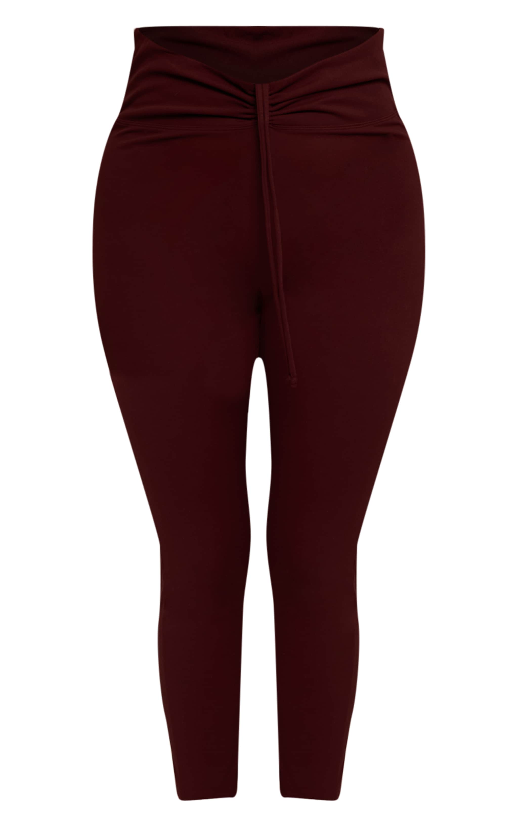 Plus Chocolate Sculpt Ruched Leggings  image 5