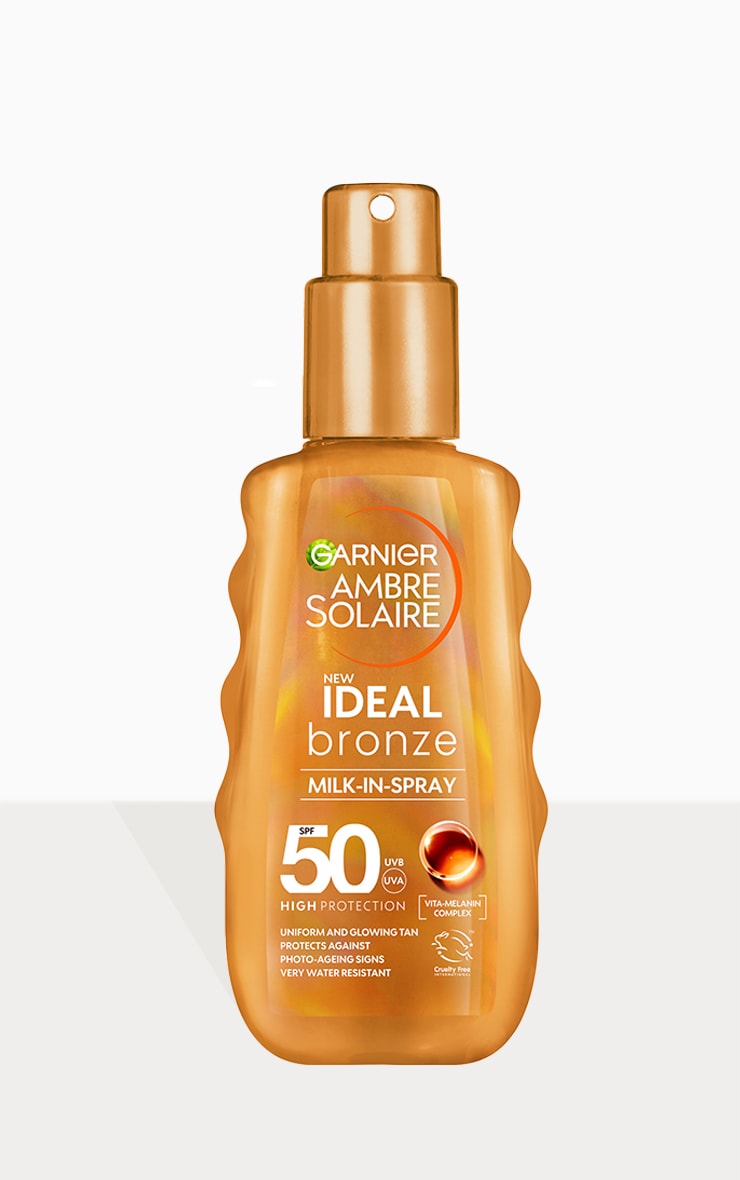 Garnier Ambre Solaire Ideal Bronze Milk Spray SPF 50 150ml | Beauty ...