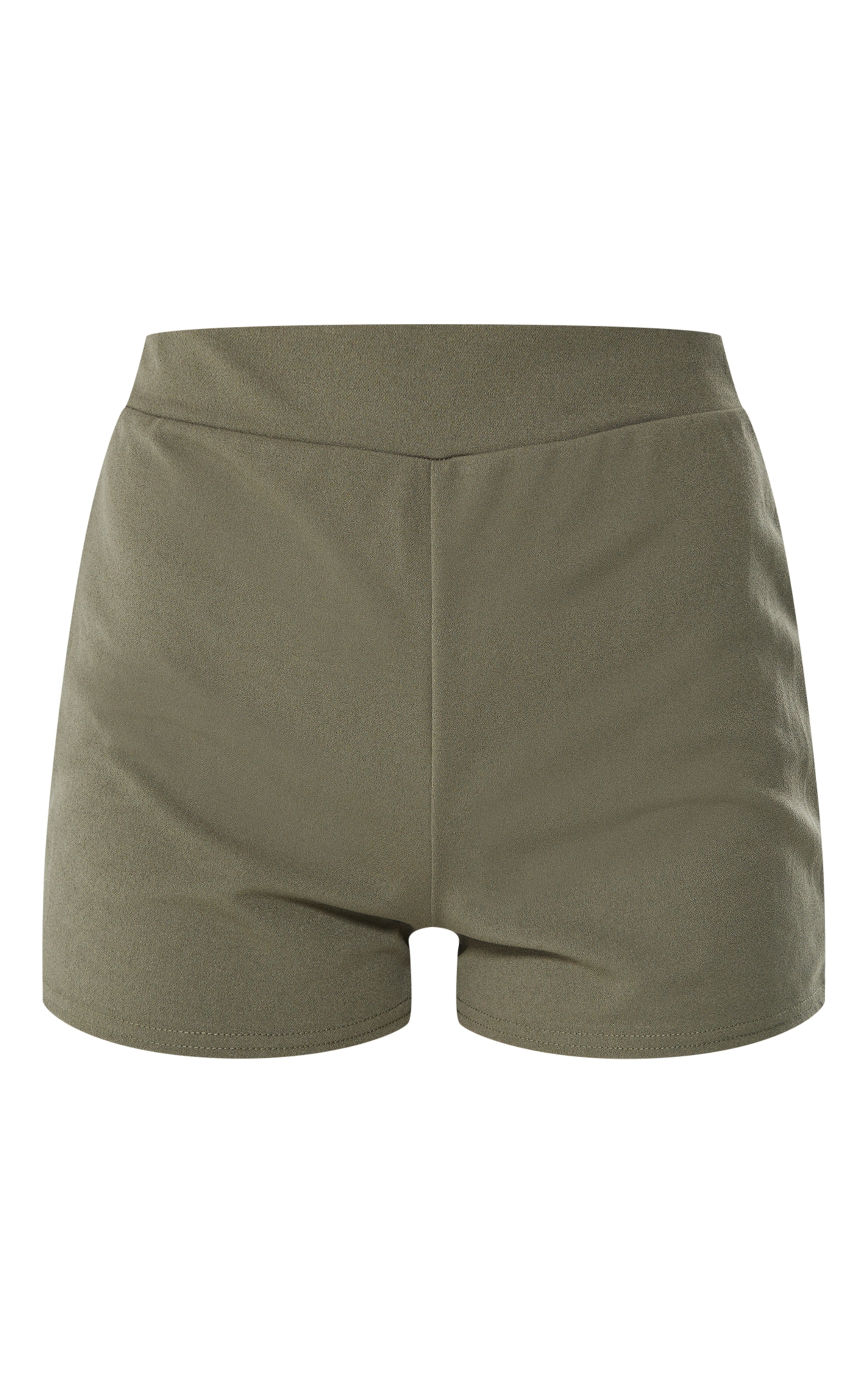 Mini short de tailleur doux kaki image 6