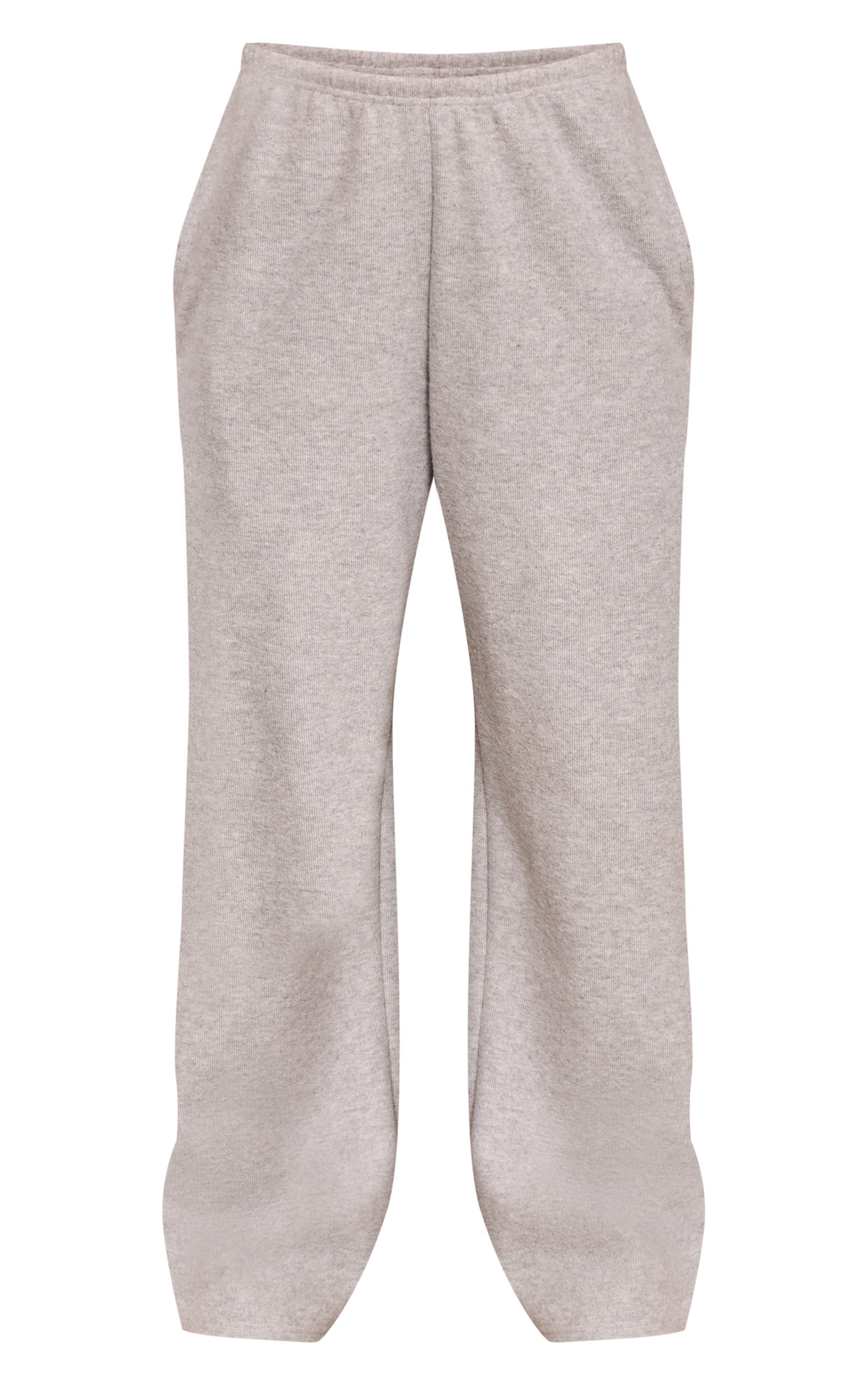 Petite Grey Marl Super Soft Low Rise Drawstring Pants image 5