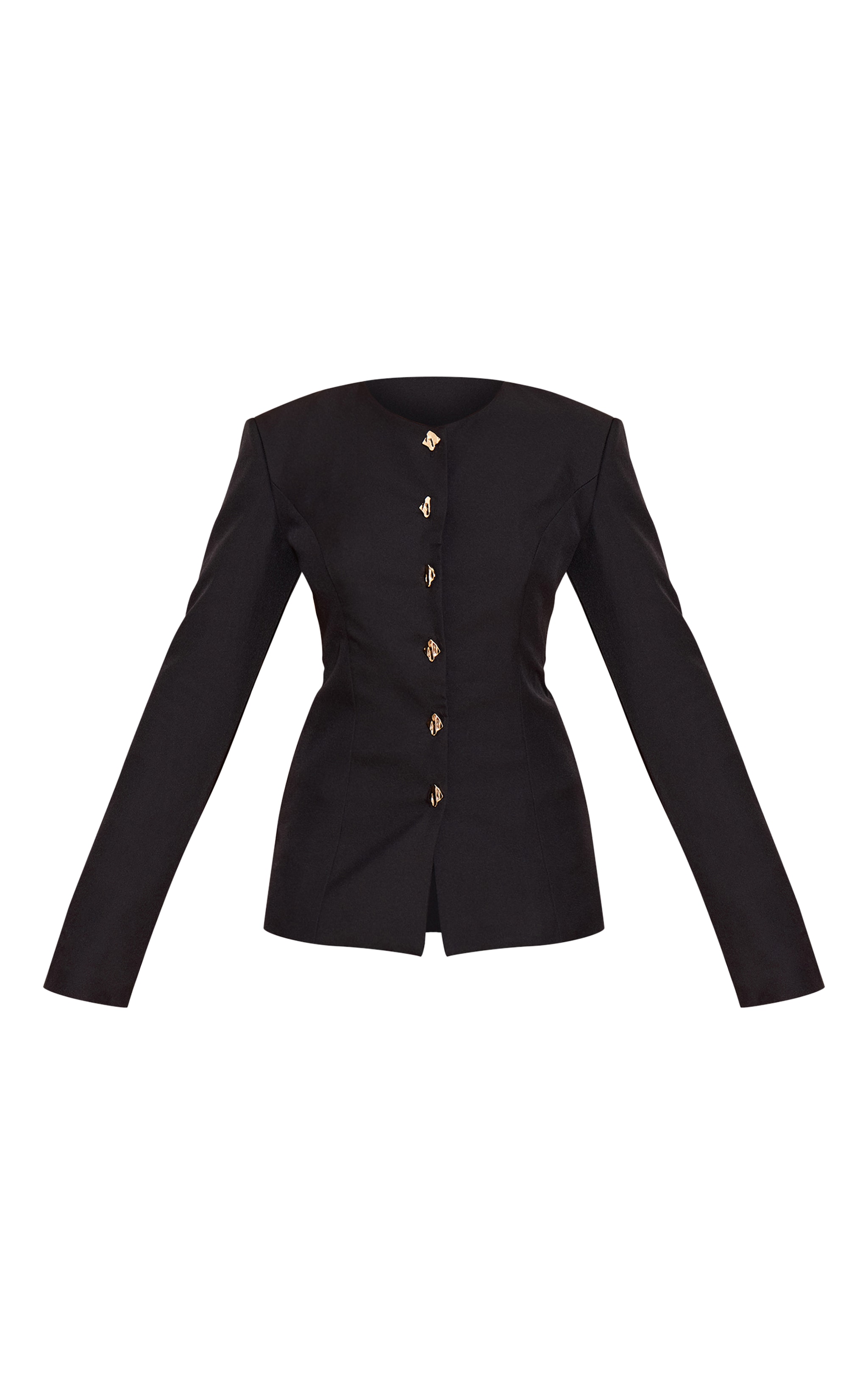 Chemise noire à empiècements et taille cintrée image 5