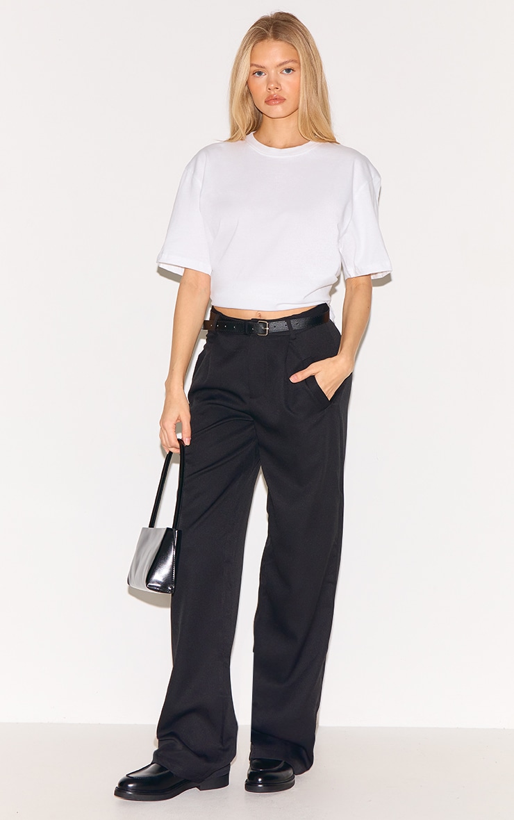 Cotton White Oversized T-Shirt image 3