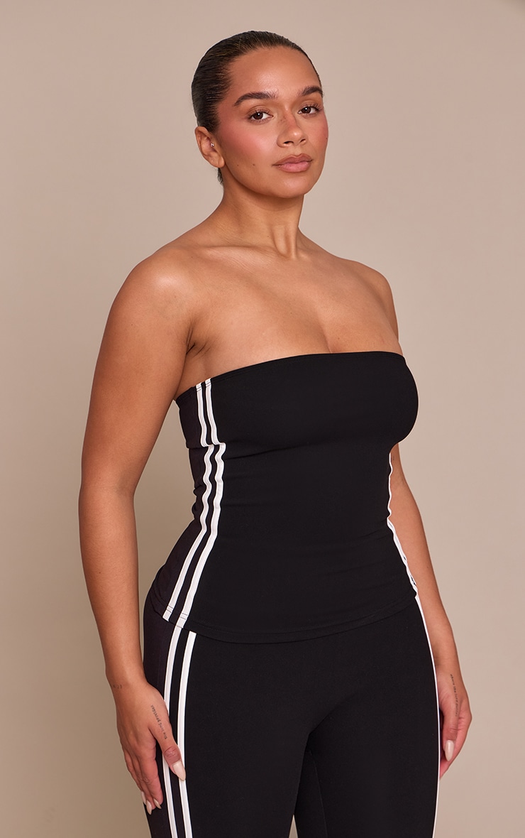 Shape Black Sculpt Contrast Detail Bandaeu Top image 1