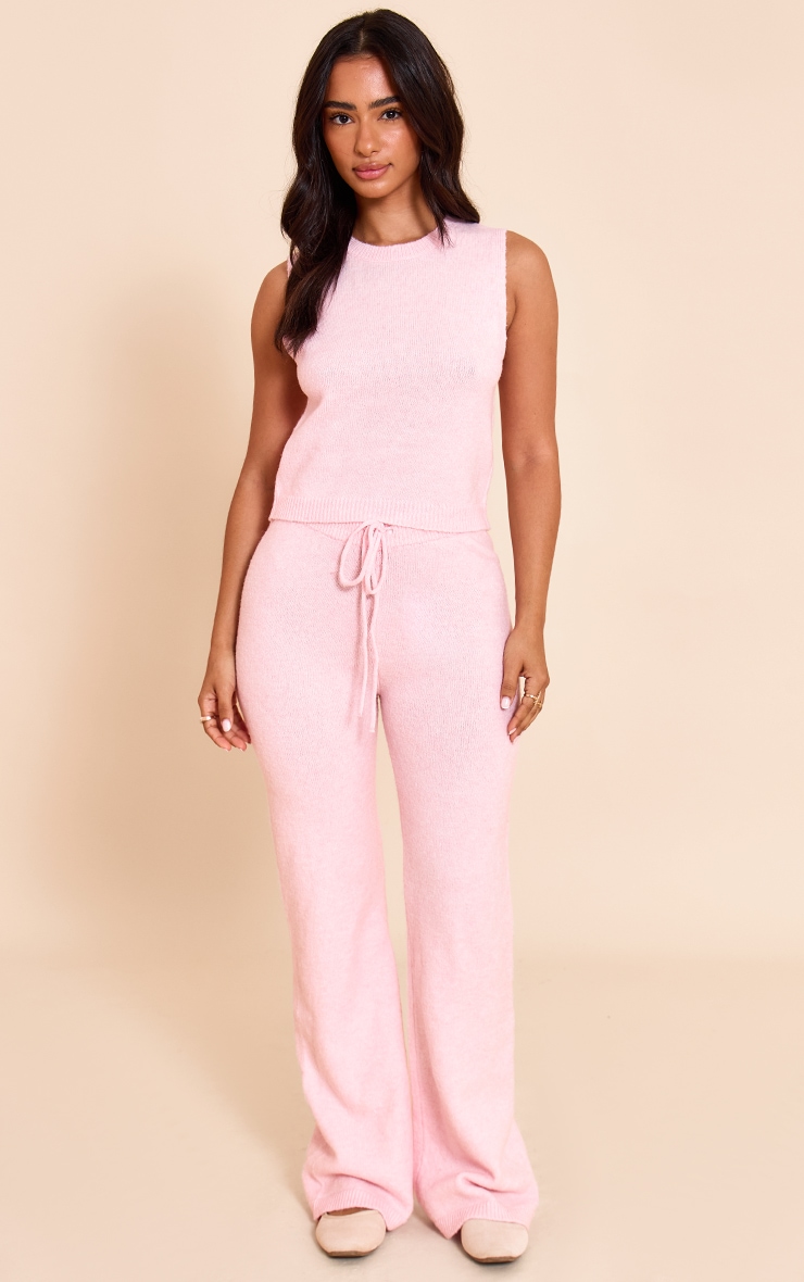 Petite Pink Knitted Vest Top image 3