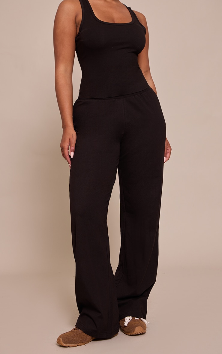 Shape Pantalon large noir taille haute image 2
