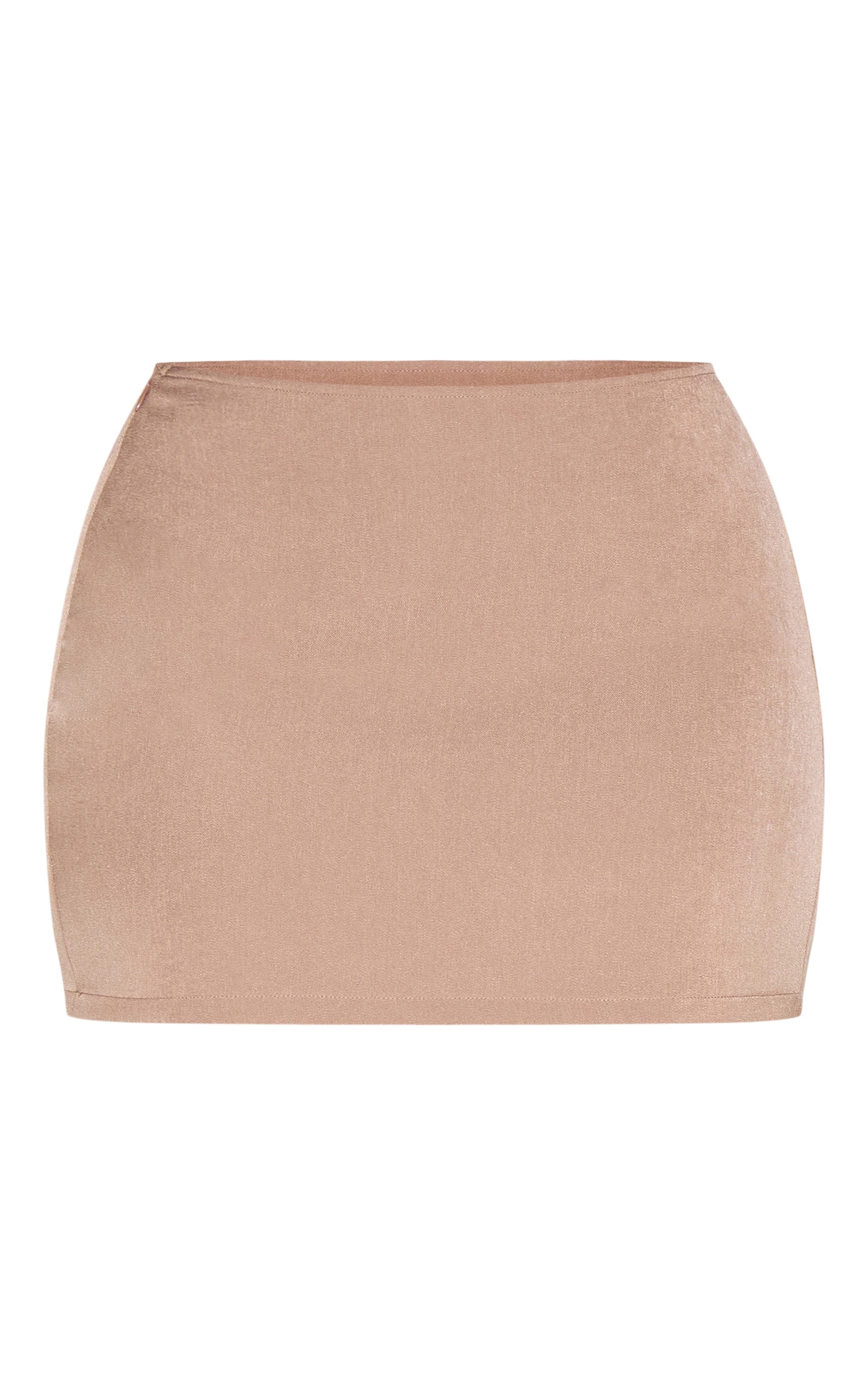 Shape Mocha Linen Look Mini Skirt image 6