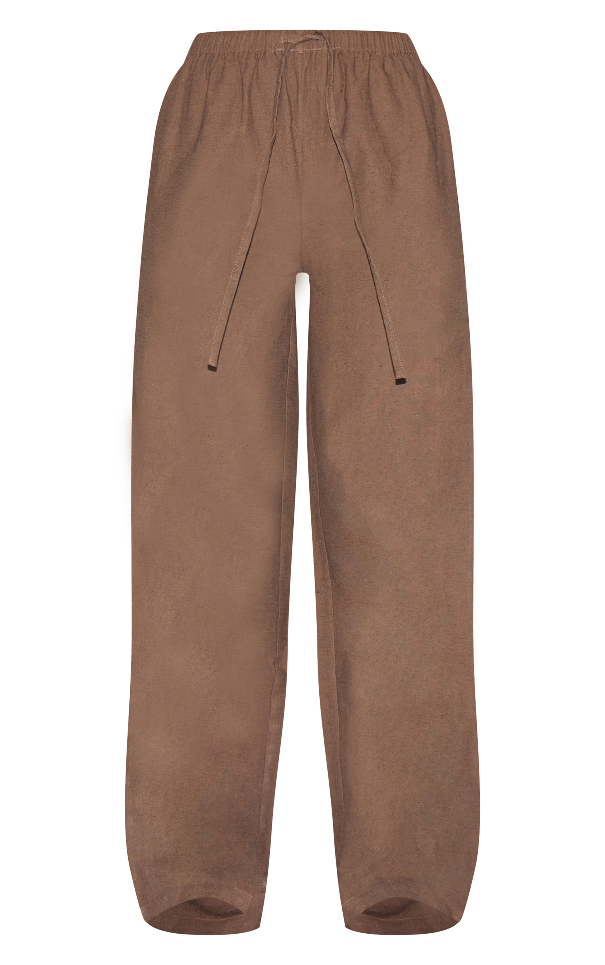 Deep Chocolate Drawstring Wide Pants image 5