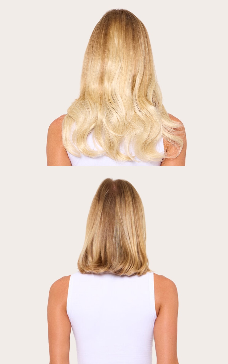 Lullabellz Extensions de cheveux effet brushing Hidden Halo 18 pouces Light Blonde image 4