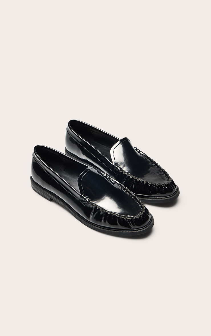Black Patent Slip On Loafers image 3