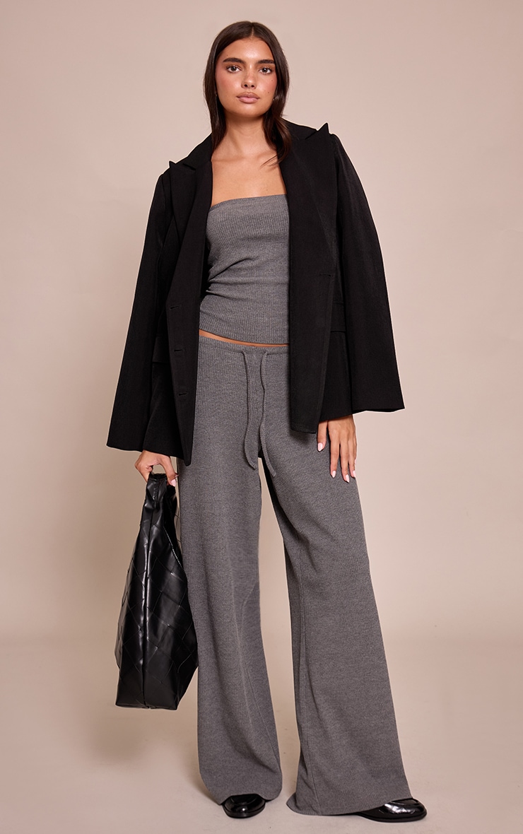 Charcoal Grey Bandeau Top image 3