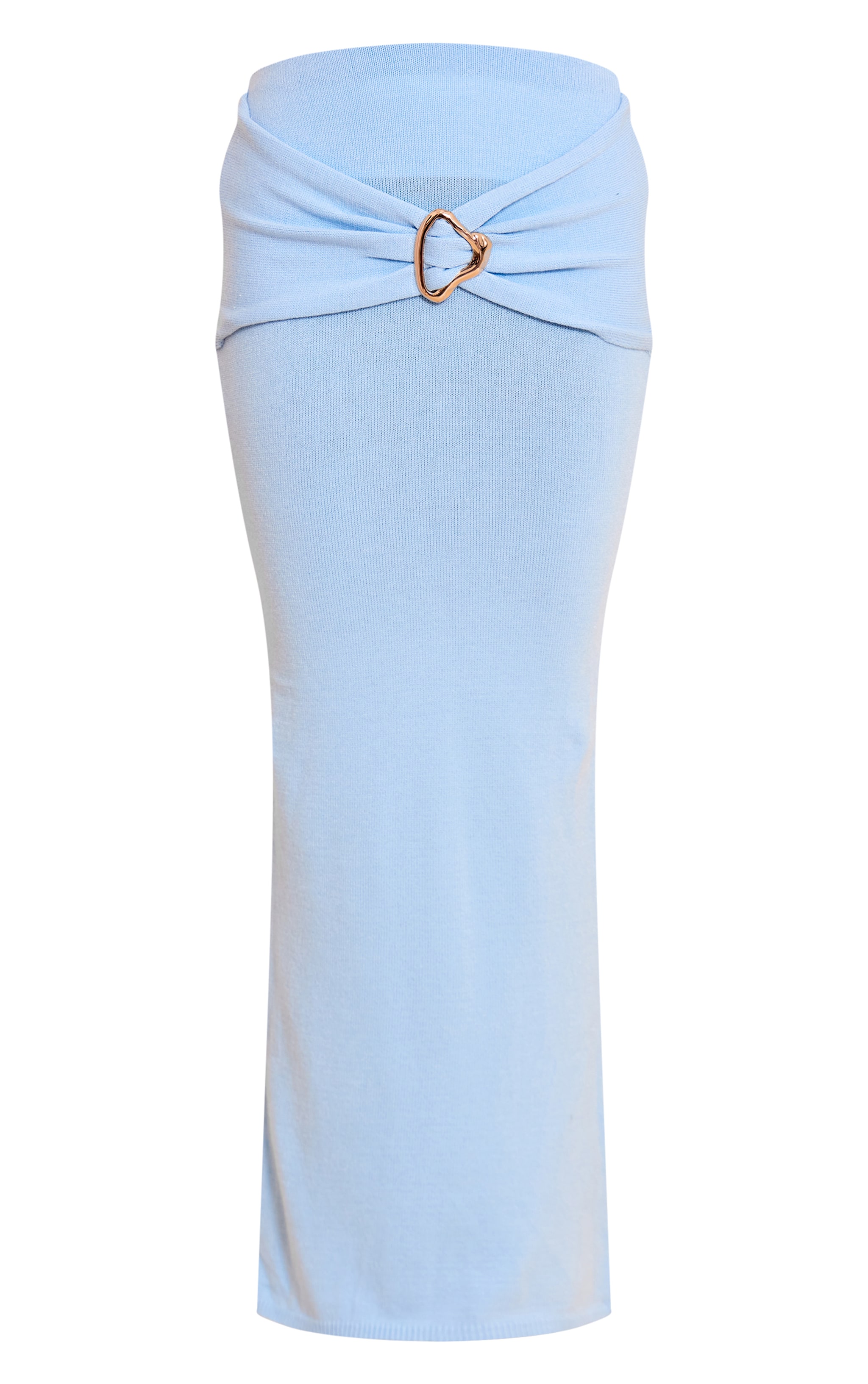 Blue Trim Detail Maxi Skirt  image 5