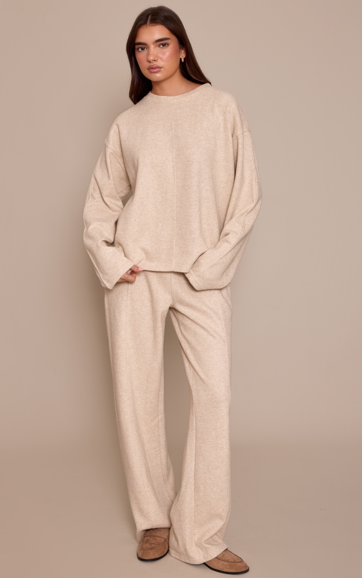 Mocha Soft Rib Sweatshirt image 3