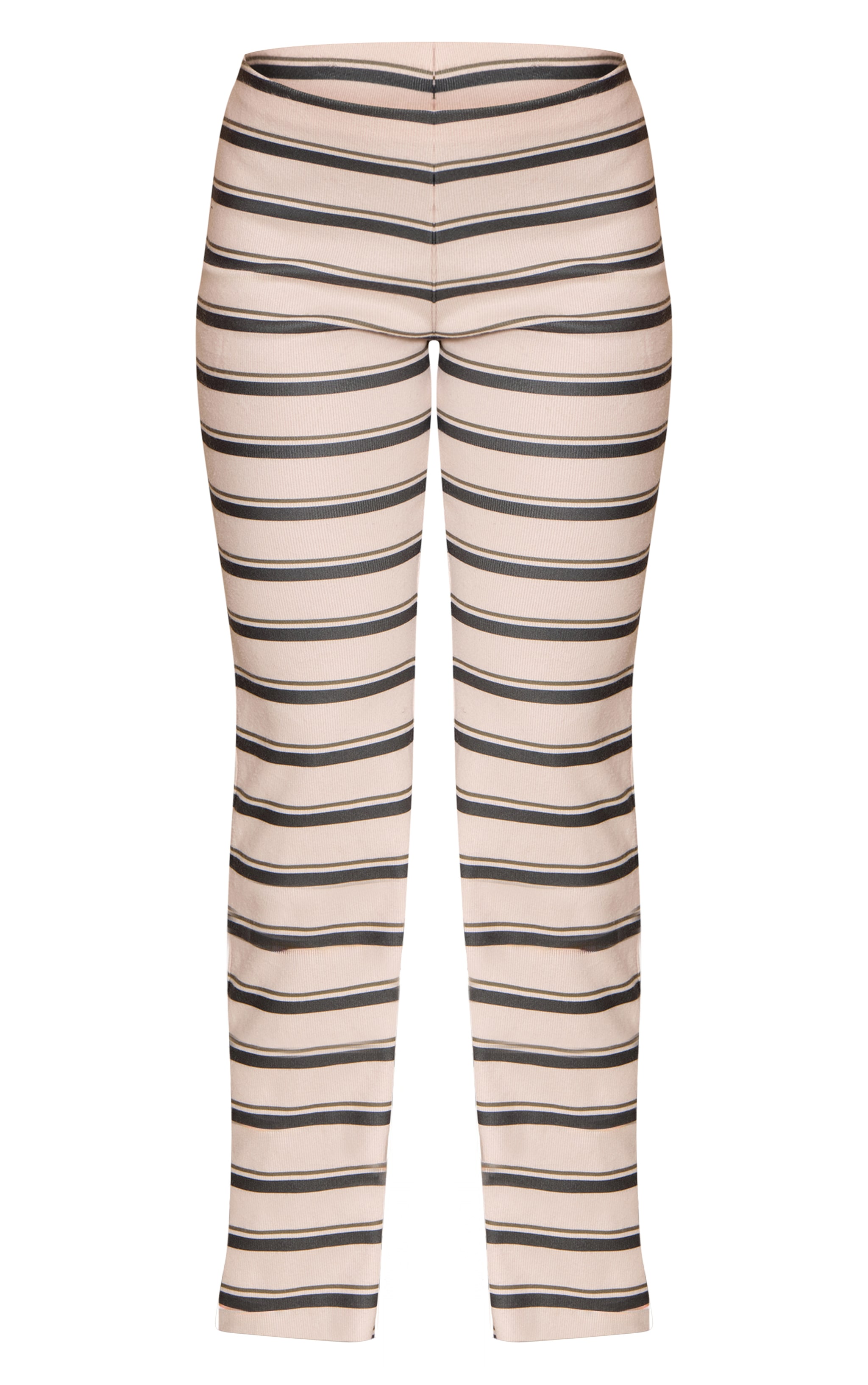 Petite Pantalon flare vert à taille mi-haute et rayures image 5