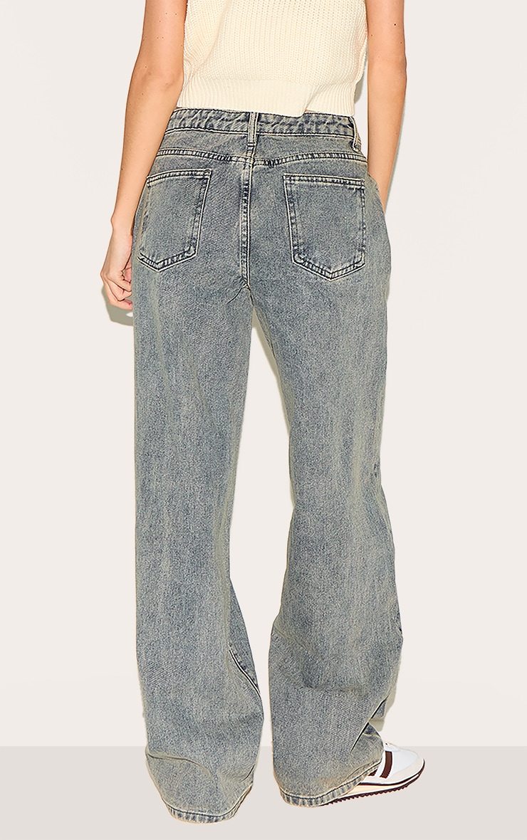 Vintage Mid Rise Straight Leg Jeans image 3