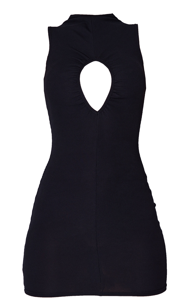 Black Bust Cut Out High Neck Bodycon Dress PrettyLittleThing AUS