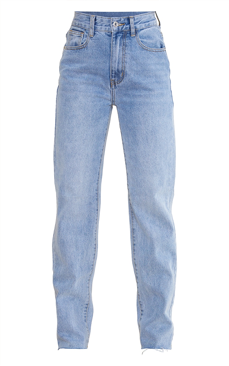 Petite Jean droit long bleu clair image 5