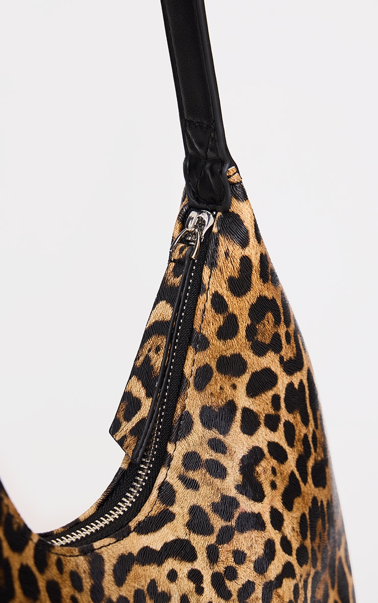 Leopard Curved PU Shoulder Bag image 4