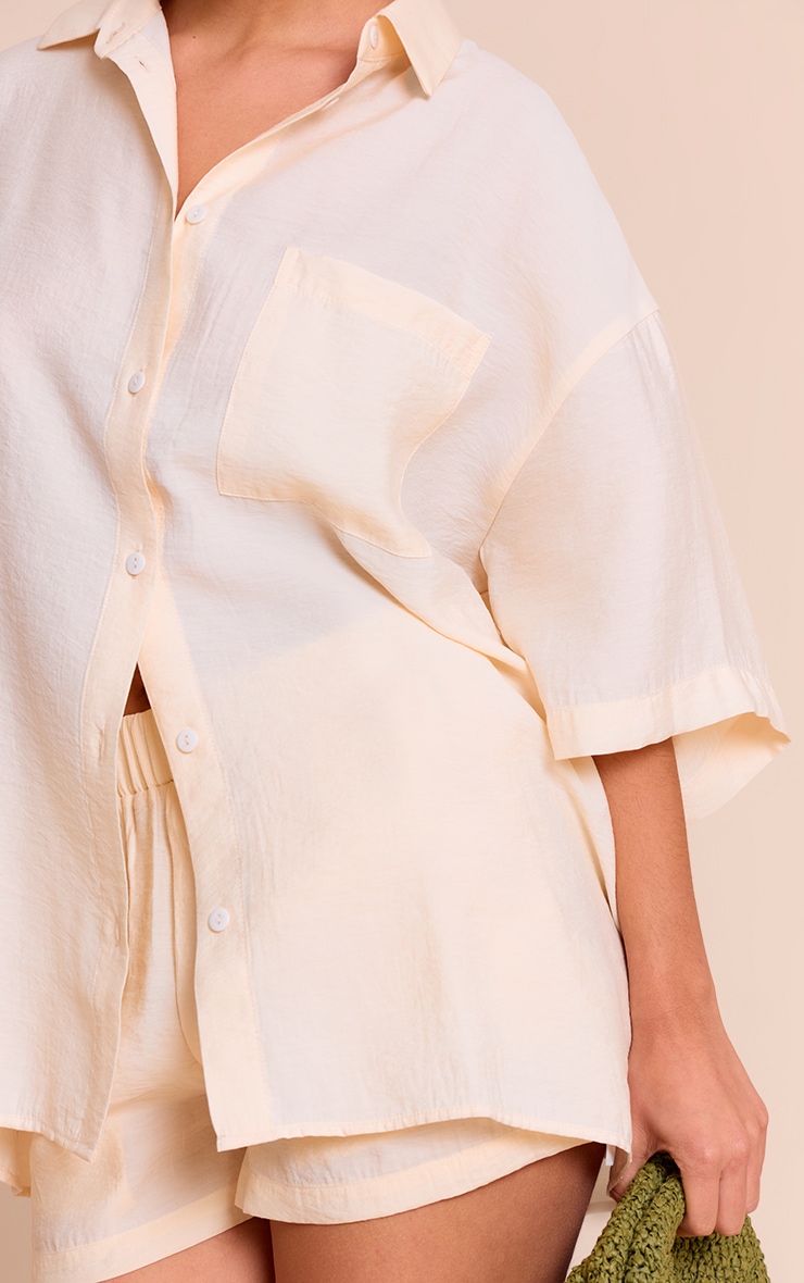 Chemise crème à boutons image 4