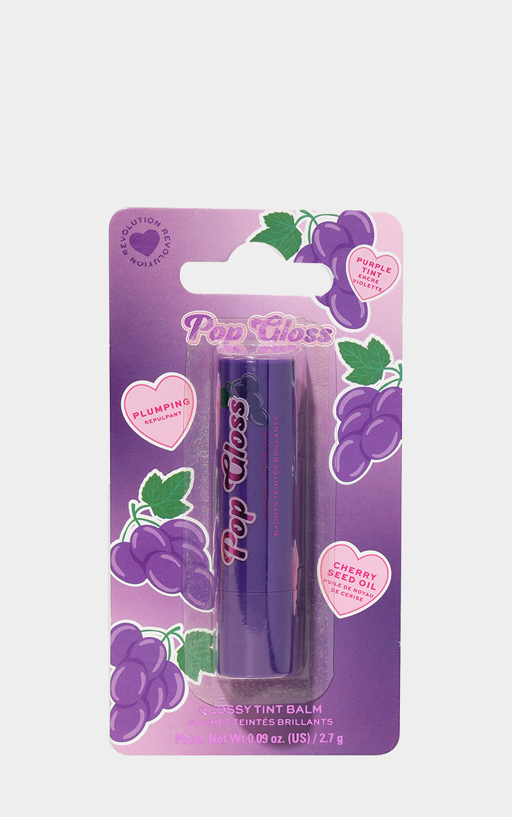 I Heart Revolution Pop Gloss Balm Grape Purple image 4