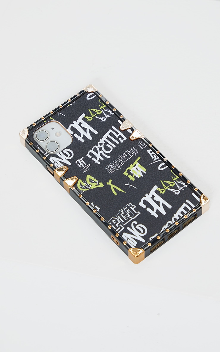 PRETTYLITTLETHING Black Gothic iPhone 11 Case