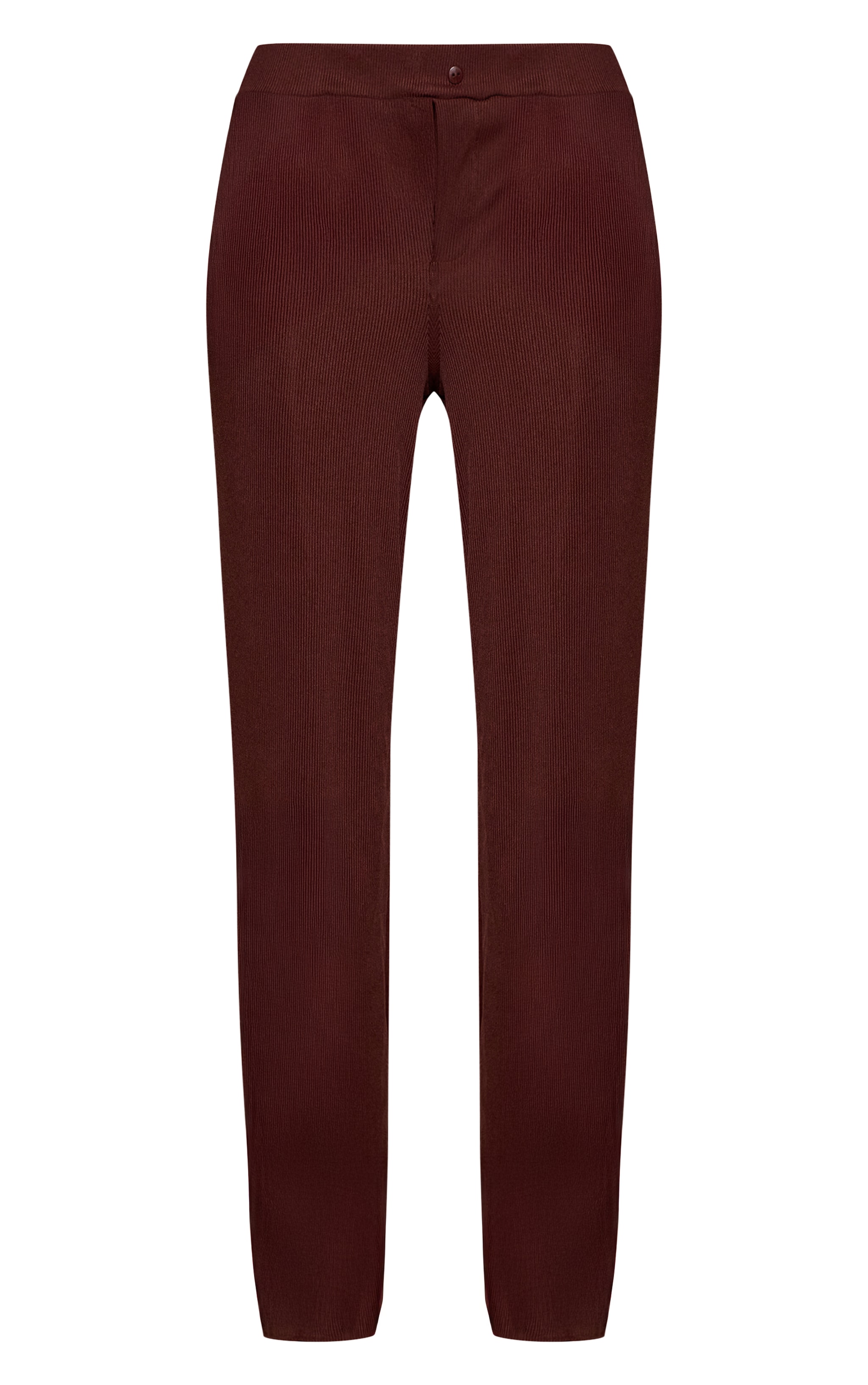 Chocolate Boyfriend Style Wide Leg Trouser image 5