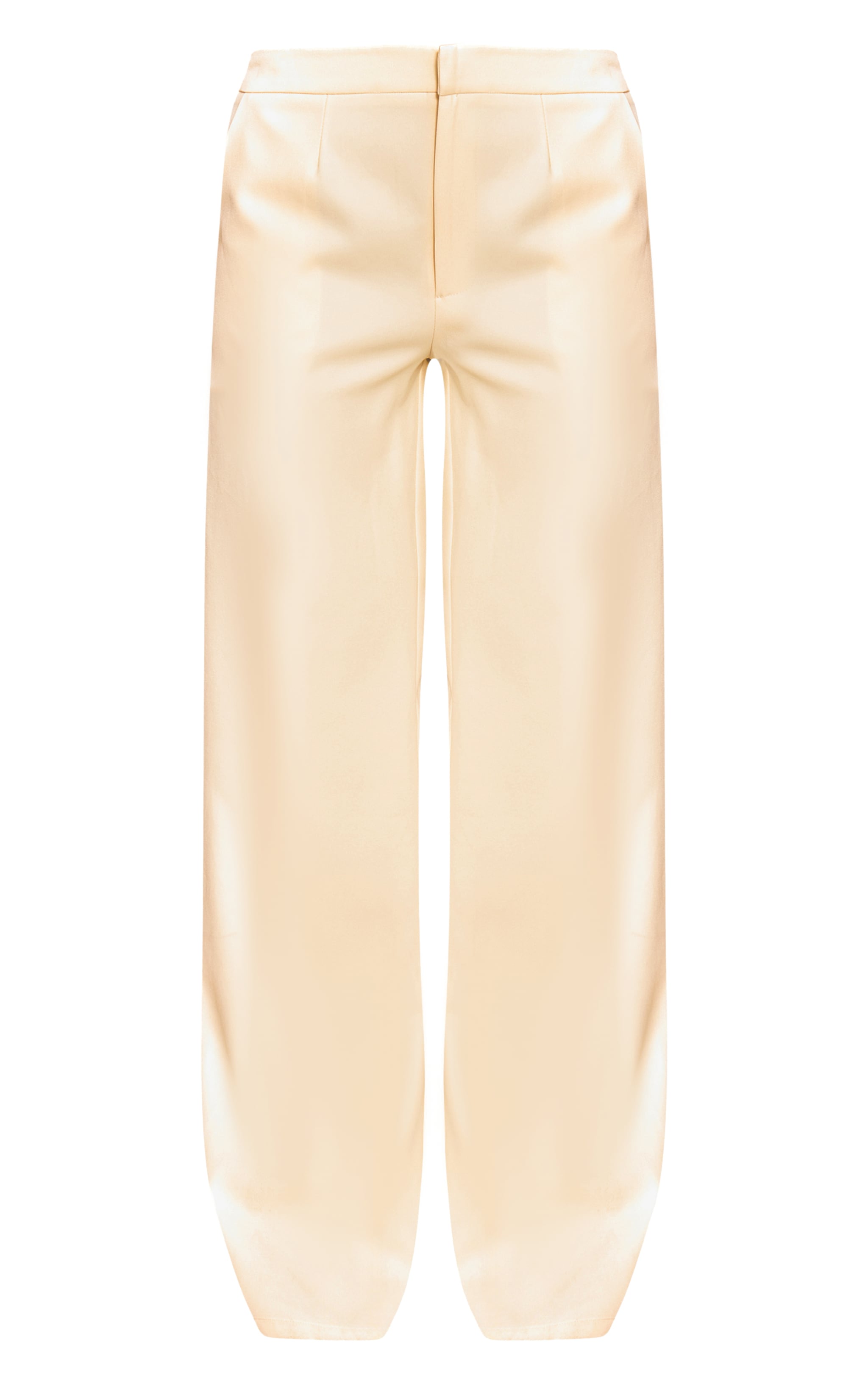 Butter Yellow Tailored Straight Leg Pants image 5