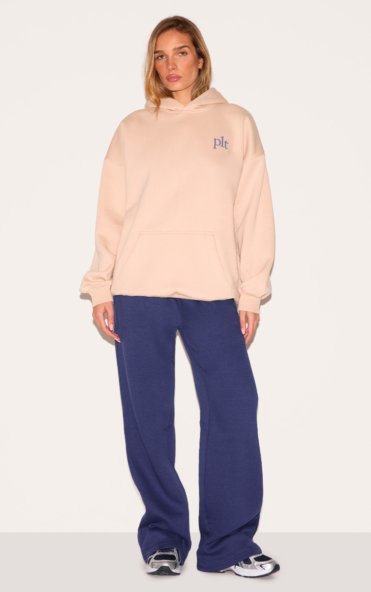 PRETTYLITTLETHING Cream Oversized Hoodie image 3
