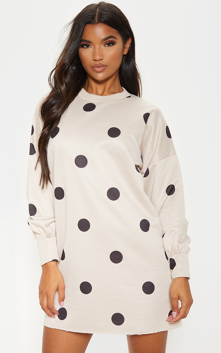 polka dot jumper dress