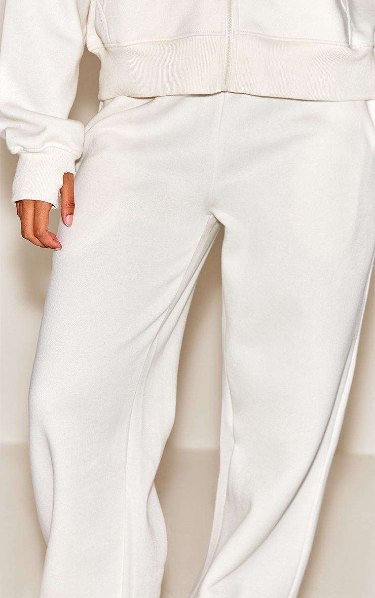 Cream Wide Leg Oversized Sweatpants image 4