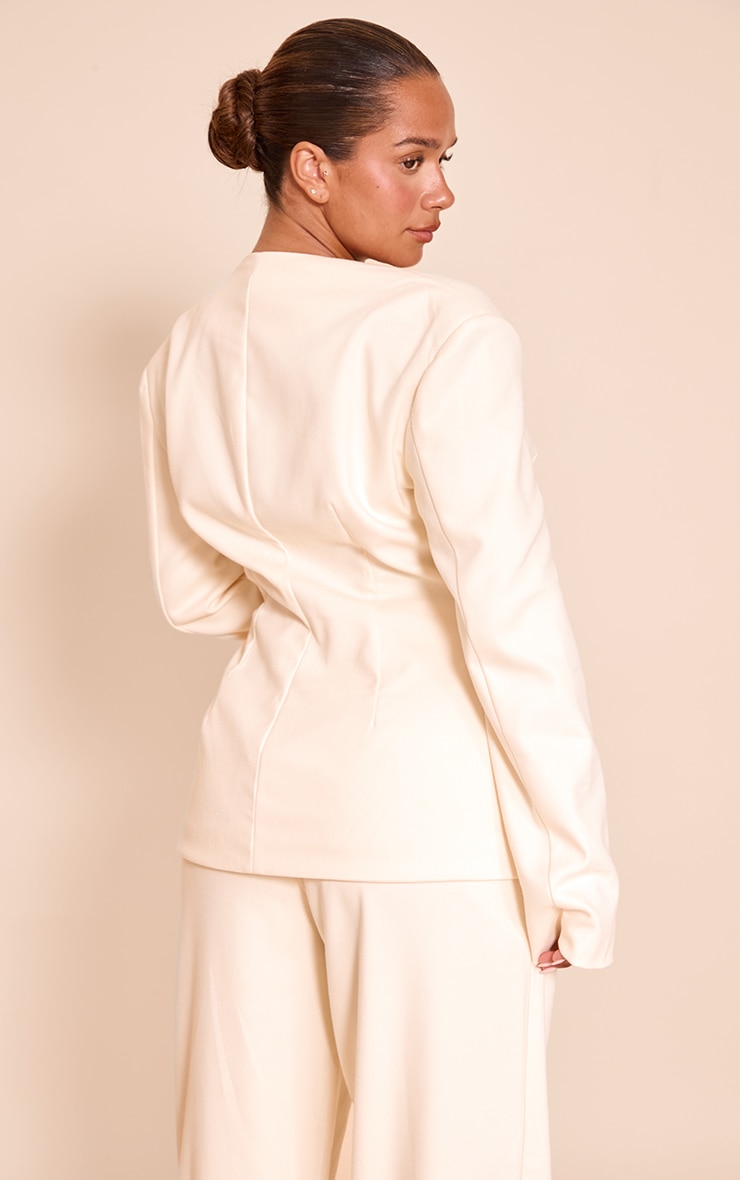 Shape Butter Cream Tailored Cinched Waist Blazer image 2
