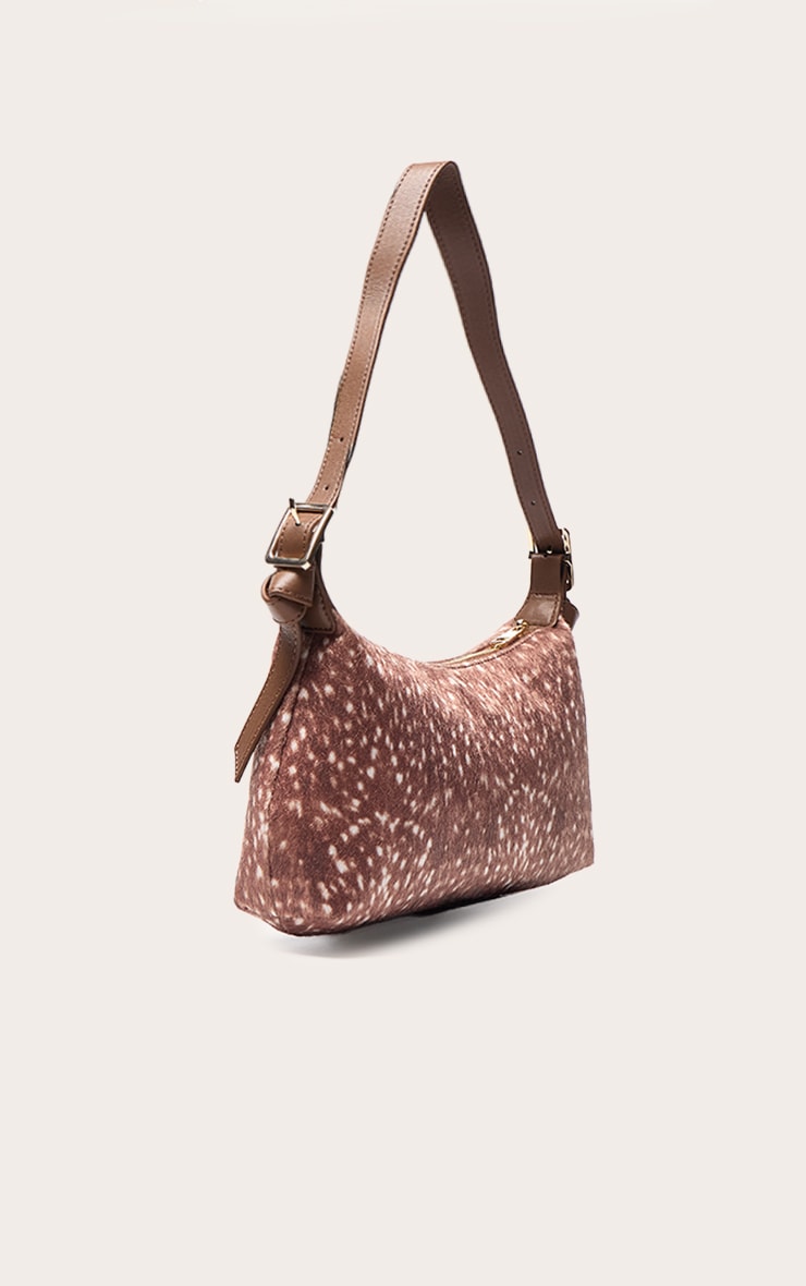 Brown Deer Pony Hair Shoulder Bag image 3