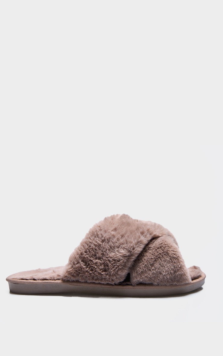 Chaussons moumoutées vison croisées image 4