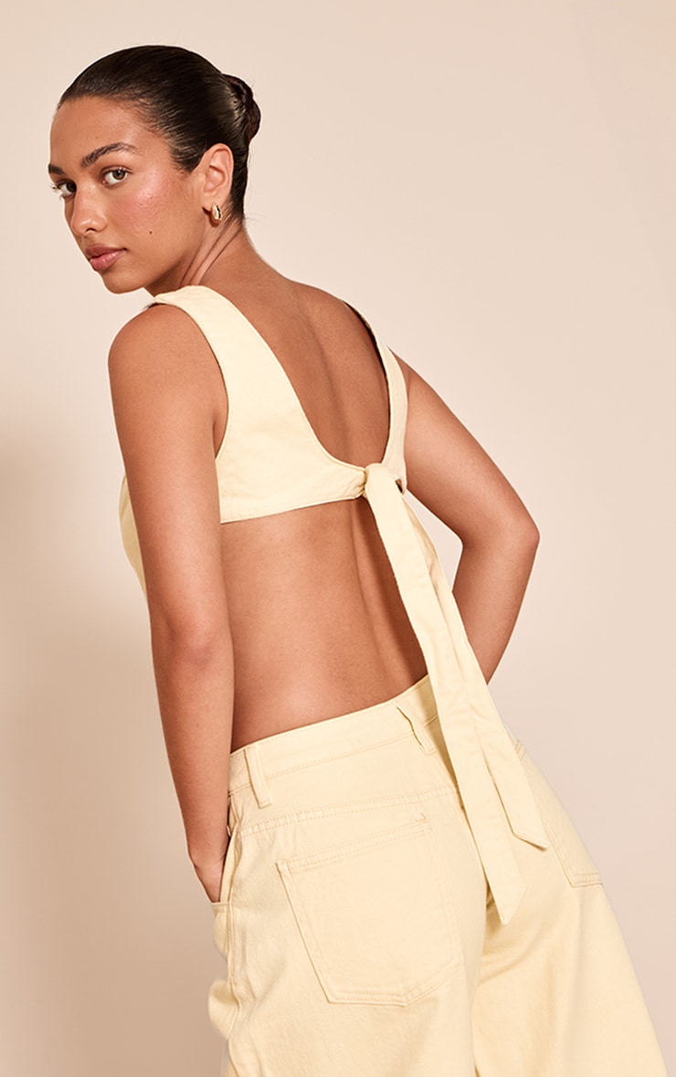 Butter Cream Seam Detail Barrel Jean image 1