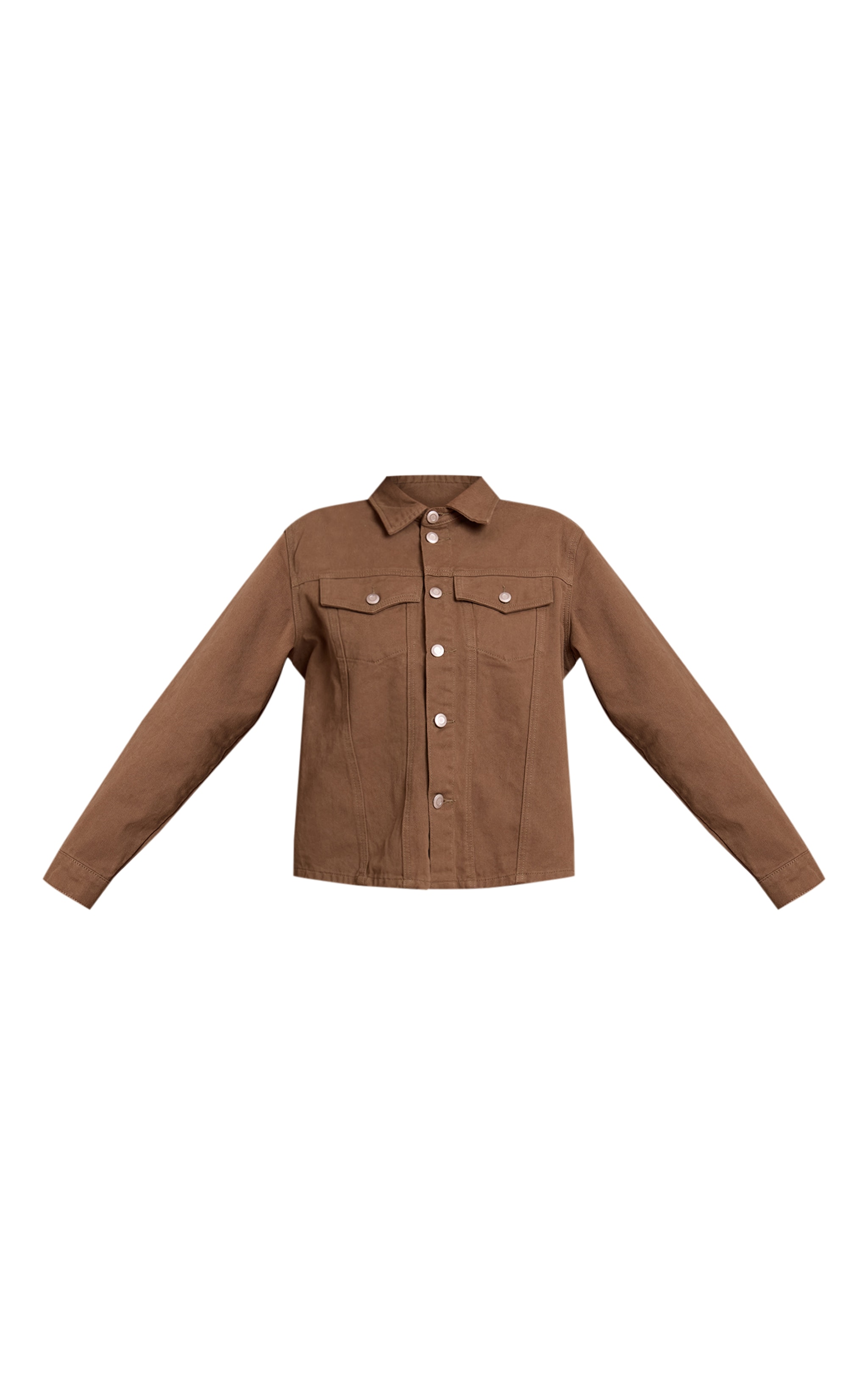 Chemise oversize en jean vert olive image 5