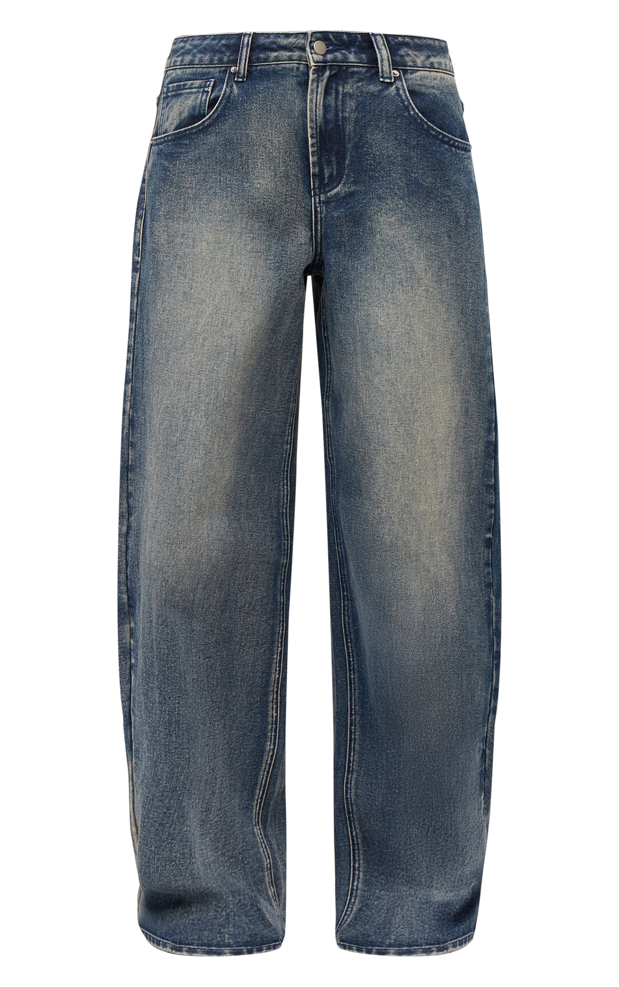 Vintage Low Rise Barrel Jeans image 5
