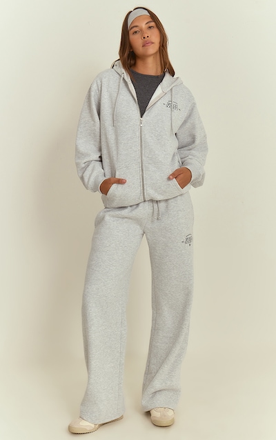 Ash Grey PLT Sports Society Straight Leg Sweatpants