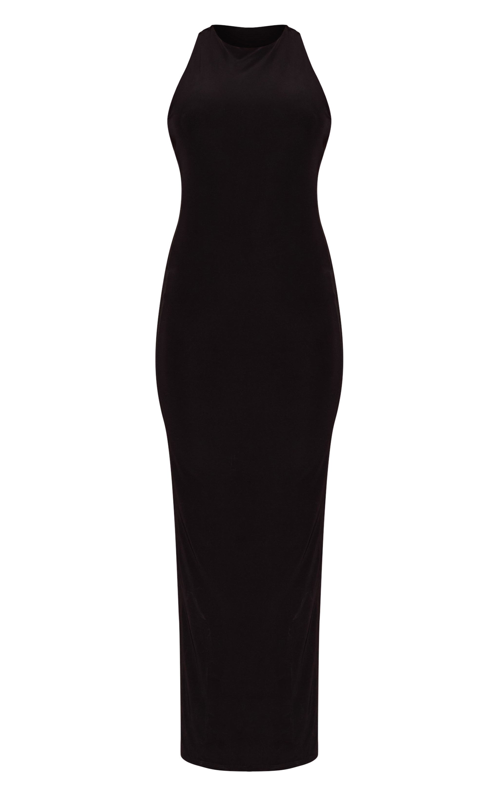 Black Twist Back Bodycon Maxi Dress image 5