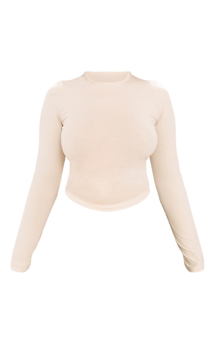 Stone Cotton Long Sleeved Long Top image 5