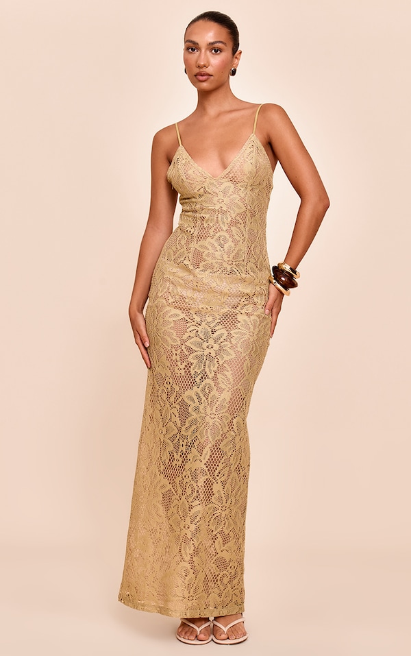 Sage Green Textured Lace Up Maxi Dress