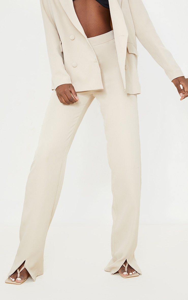 Tall Stone High Waisted Woven Trousers image 2