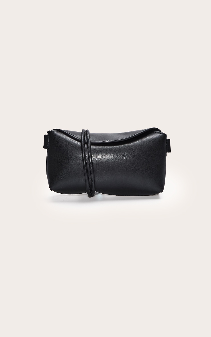 Black Soft PU Spaghetti Strap Cross Body Bag image 5