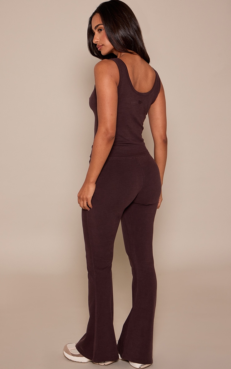 Petite PLT Chocolate Soft Cotton Yoga Flares image 3