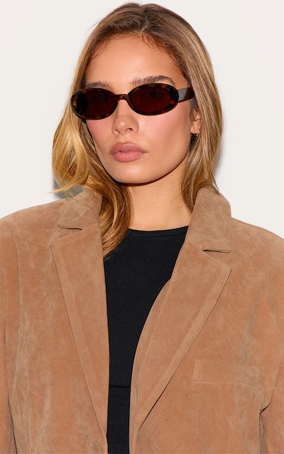 Tortoiseshell Small Oval Sunglasses