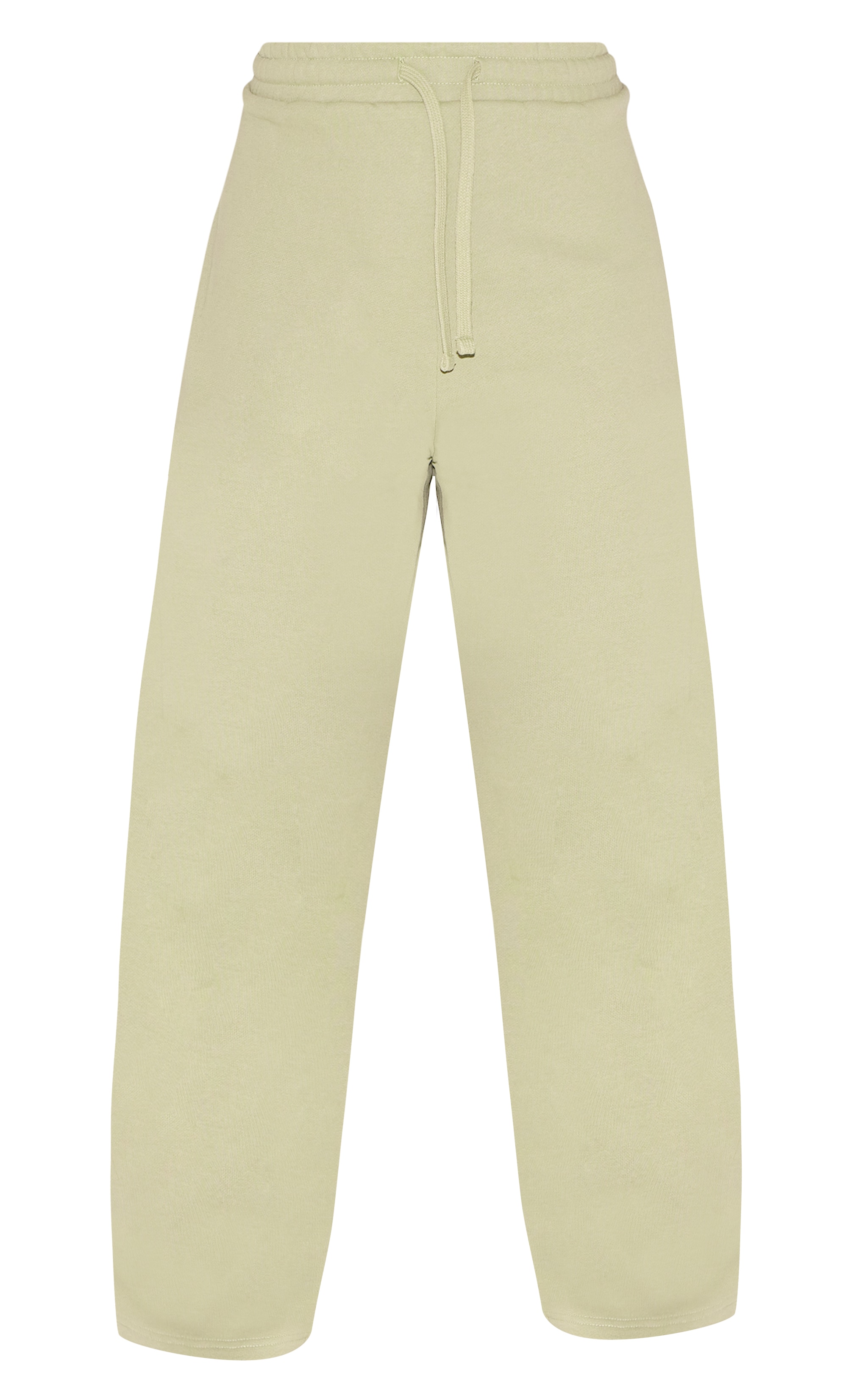 Plus Khaki Premium Embroidered Norway Wide Leg Track Pants image 5