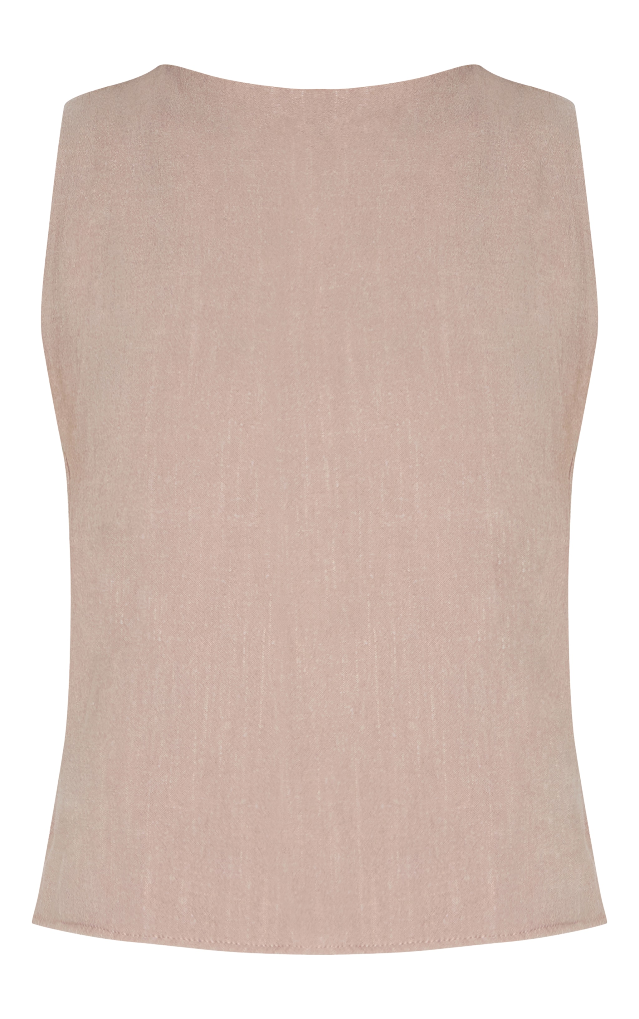 Mushroom Lightweight Woven Asymmetric Ruched Crop Top image 5