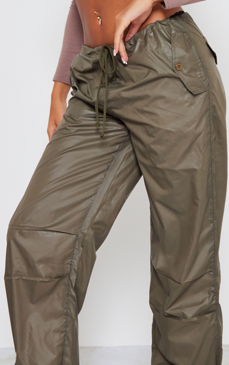 Tall Khaki Parachute Pants Tall PrettyLittleThing AUS